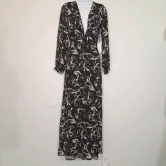 NWT Floral Sheer Layered Maxi Dress Sz S Fairy Grunge Ethereal Whimsigoth Event