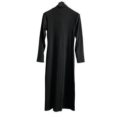 Z Supply Dress Womens XL Black Ribbed Maxi Mock Neck Minimalist Capsule Comfort