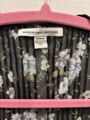 American Eagle Outfitters Black Floral Cover Up Medium B10