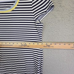Ella Moss Dress Juniors S T-Shirt Blue Kidcore Striped Drop Waist Sailorcore