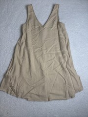 Lilly Pulitzer V neckline Fia Dress in Sand Dune w/ beading pattern Size S