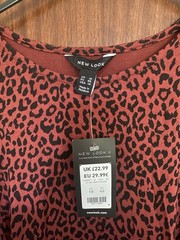 New Look Red Leopard Print Midi dress – 18