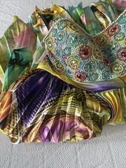 Sherri Hill Multicolor Beaded Digital Print Sleeveless Dress Size 12
