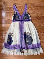 Anthropologie LiL 100% Silk Dress Sz 2 | Boho Whimsical Fairy