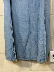 J Jill Dress Womens Extra Large Chambray Light Denim Sleeveless Modest Maxi