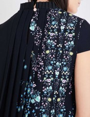 TED BAKER Unity Floral print union jack high neck A-line tunic shift dress 3 12