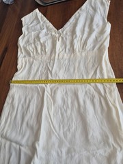 Elegant White Summer Dress GREAT FOR WEDDINGS AND SPECIAL OCCASIONS SIZE L-XL