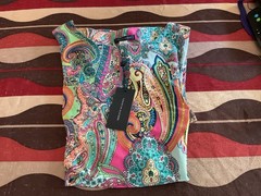 Tommy Hilfiger NWT $89 Paisley Shift Dress Sleeveless Chic 100% Polyester Sz 10
