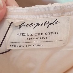 💕FREE PEOPLE X SPELL & THE GYPSY💕 Mira Bustier RaRa Dress Ivory Large NWT