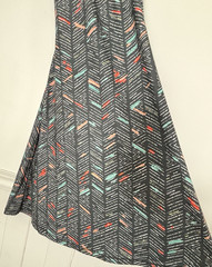 Prana Athletic Skypath Open Back Tank Sun Dress Size XS Active Geometric *A7