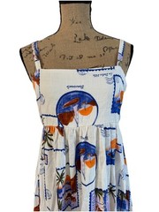 NWT PAPER HEART Mix Print Sundress Tank Maxi Dress Tropical Resort Beach MEDIUM