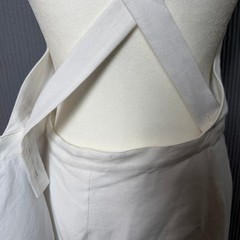 G. Label Goop Linen Maxi Camilla Wrap Dress Summer 6 White NWOT Boho Minimal