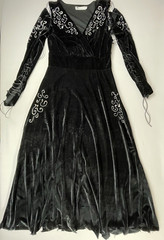 Velvet Dress Women&rsquo;s Med Black Silver Altered Cosplay/Costume Fairy Victorian