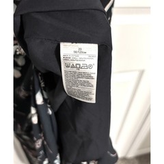 Banana Republic Black Floral Ruffle Wrap Maxi Dress Sleeveless Plus Size 20