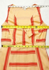 Ella Moss Women Size Small Maxi Dress Striped Surplice Anabel Lined Persimmon