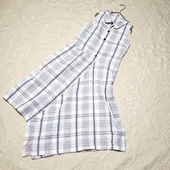 ISSEY MIYAKE Issey Miyake Long Length Dress Check
