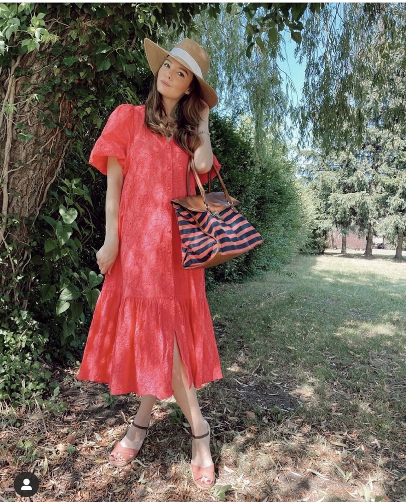 NWT_ ZARA SS2021 DRESS WITH CUTWORK EMBROIDERY RED 4786/095 S,M,2XL