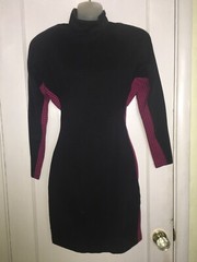 Rare Vintage 80s 90s YES Clothing Co. Houndstooth Panel Bodycon Mini Dress
