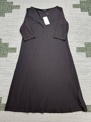 Eileen Fisher Dress Womens Small Brown Midi New
