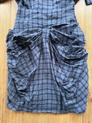 All Saints Spitafields Rare Ruched Bustle Hoodie Dress