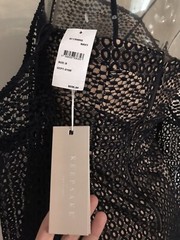 KEEPSAKE The Label EASY LOVE Off Shoulder Mini Dress Eyelet S,M,L NAVY NWT$235