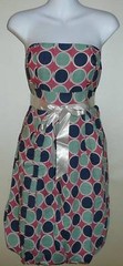 S.A.N.D. STUDIO Polka Dot Pleated Ribbon Tube Dress S Small & L Large – New!