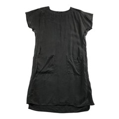 Pendleton Gray Shift Dress Womens Medium Short Sleeve Pocket Tunic Charcoal M