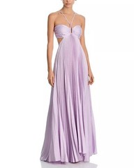 a.l.c. Maxi Dress Satin Pleated Moira Size 2 $795