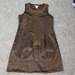 Vertigo Paris Dress Womens Medium Beaded Sequin Gatsby Art Deco Shift Party