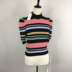 NWT BCBGENERATION MultiColor Striped Knit Sweater & Skirt Set Womens sz Small/XS