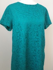 Cece By Cynthia Steffe Emerald Green Lace A-line Dress Women&rsquo;s 6
