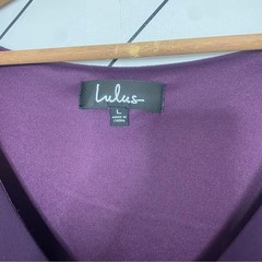 Lulus Purple Shift Dress with Split Sleeves – Size Large