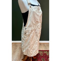 Things Between Beige Cotton Sleeveless Overall Dress Women&rsquo;s Size L