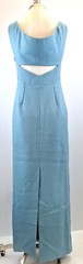 St. John Size 4 Aquamarine Wool Cowl Back Sleeveless Dress/Gown