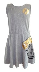 Marvel Avengers Mighty Fine Junior&rsquo;s Grey Icons Dress Size 3XL XXXL Gray
