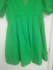 Green Spring/Summer Dress with Pockets Size M Women’s
