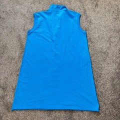 Frank & Eileen Mini Lilly Popover Henley Tank Dress Size XL Turquoise Summer