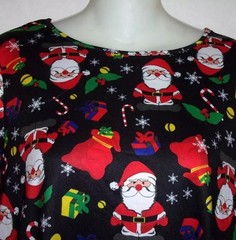 NEW Christmas Dress Small Knee Length Santa Presents Black DRESS WORKS MSRP $30