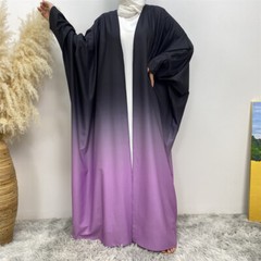Ramadan Dubai Muslim Women Open Cardigan Abaya Robe Maxi Dress Kaftan Islamic