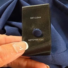 Badgley Mischka Navy Chiffon Long Sleeve Cocktail Midi Dress Women&rsquo;s Size 2