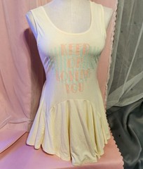 Liz Lisa TRALALA Size Small Yellow Tank Top Graphic Summer Jfashion Japan Gyaru