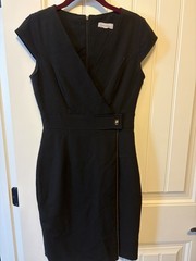 Calvin Klein Women&rsquo;s Dress Sz 2 With Gold Zipper Accent