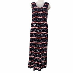 JBS Ltd Dress Womens Size 14 Patriotic USA Flag Stars Stripes Maxi Dress