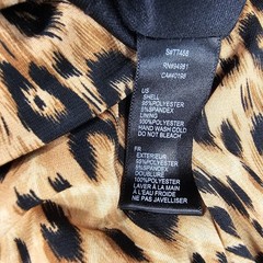 Twenty One Leopard Print Bubble Hem Dress Women L Animal Print Empire Waist Y2K