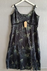Disturbia Fernery AOP Midaxi Cami Dress NWT Plus Size 16 Forest Goth Botanical
