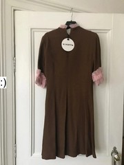 Vivetta vintage look flounces dress ruffles size 38 uk8