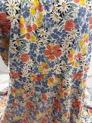 Chaps Ralph Lauren Maxi Dress 2X Colorful Floral Casual Boho Feminine Cotton