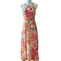 Adrianna Papell Dress 6 Gown Small Summer Formal Maxi Fairy Wedding Guest Y2K