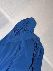 Lauren Ralph Lauren Womens Cowl Neck Jersey Sheath Dress Size 6 Blue Cap Sleeves