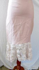 NEW Maria Bianca Nero BLUSH Milly LACE Hi-Lo HEM Flounce SHEATH Slip DRESS 0